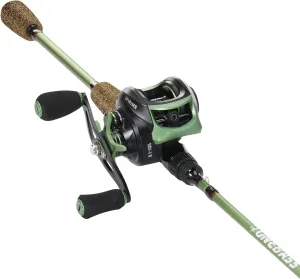 One Bass Fishing Rods Combos, 30-Ton Carbon Fiber Blanks Casting Rods,8.1:1 Gear Ratio Fishing Reel, 2-Piece Baitcasting Combo with Rubber Cork Handle