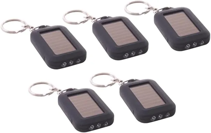 OSALADI 10 pcs Portable Unique Camping Power Hiking Chain Fishing Outdoor Emergency Men Powered LED Lights Mini