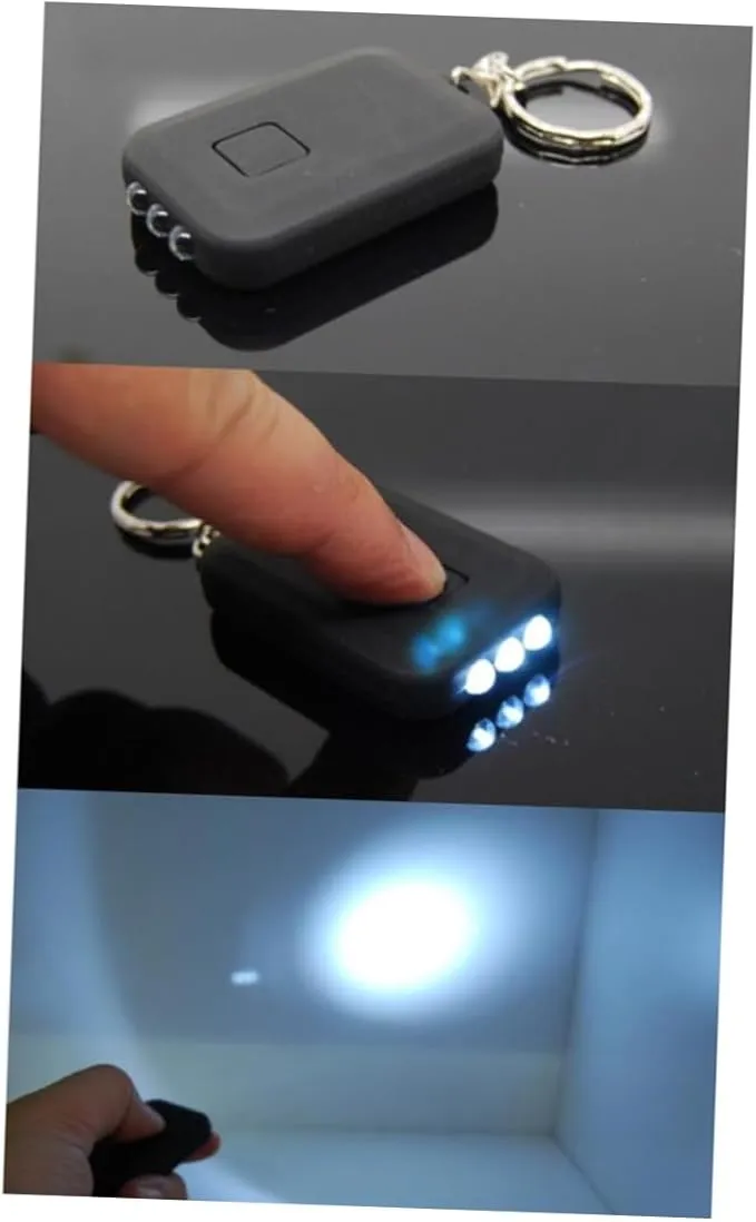 OSALADI 10 pcs Portable Unique Camping Power Hiking Chain Fishing Outdoor Emergency Men Powered LED Lights Mini