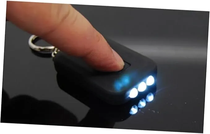 OSALADI 10 pcs Portable Unique Camping Power Hiking Chain Fishing Outdoor Emergency Men Powered LED Lights Mini