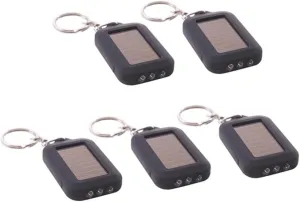 OSALADI 10 pcs Portable Unique Camping Power Hiking Chain Fishing Outdoor Emergency Men Powered LED Lights Mini