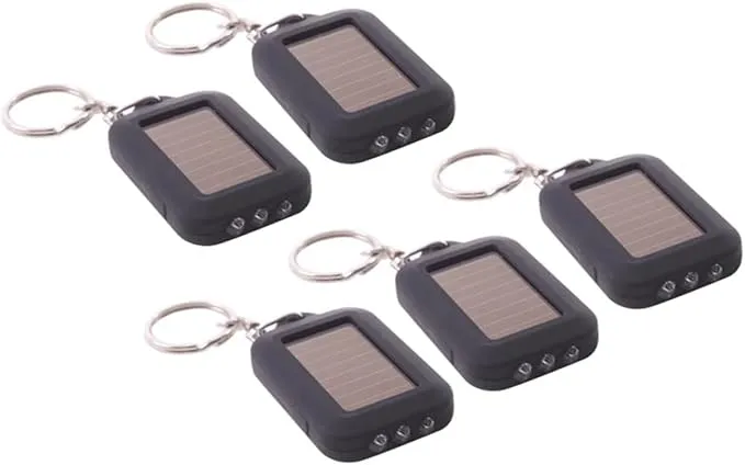 OSALADI 10 pcs Portable Unique Camping Power Hiking Chain Fishing Outdoor Emergency Men Powered LED Lights Mini