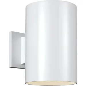 Outdoor Cylinders White LED Outdoor Wall Lantern