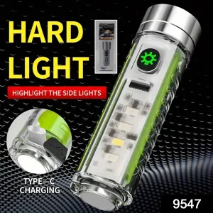 Pattern USB Flashlight, Rechargeable LED Torch Light