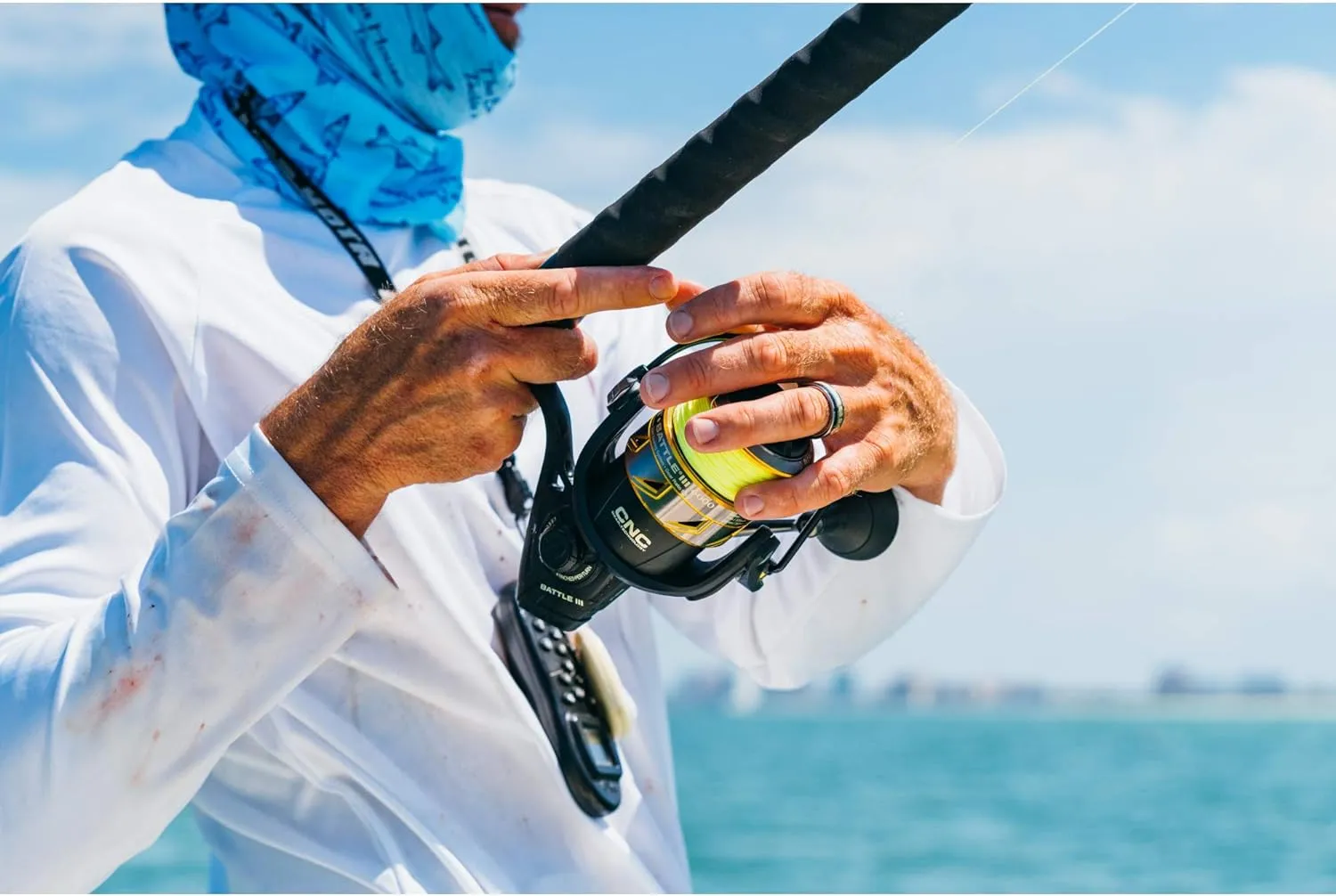 PENN Battle IV Spinning Reel and Fishing Rod Combo