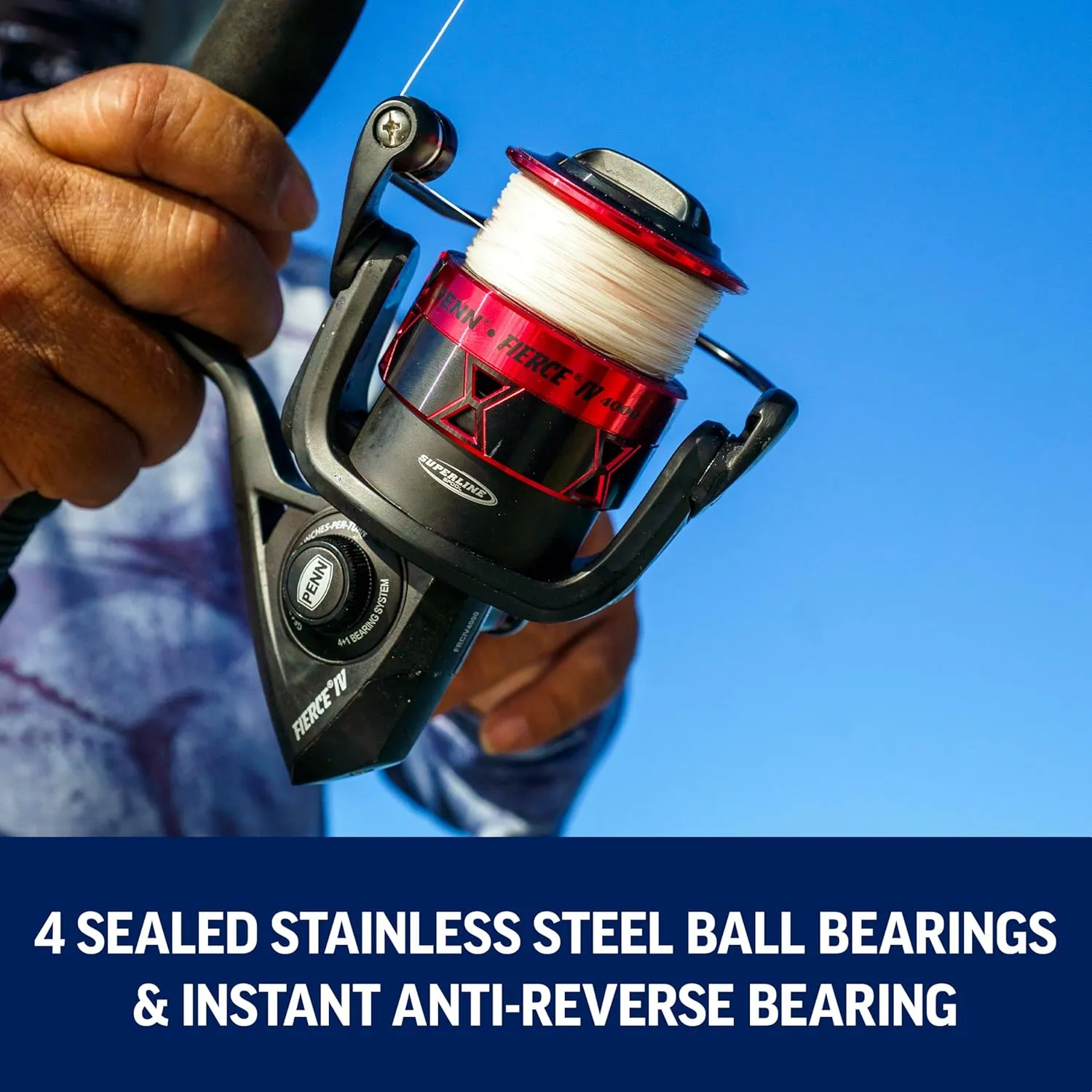 PENN Fierce IV Spinning Reel and Fishing Rod Combo