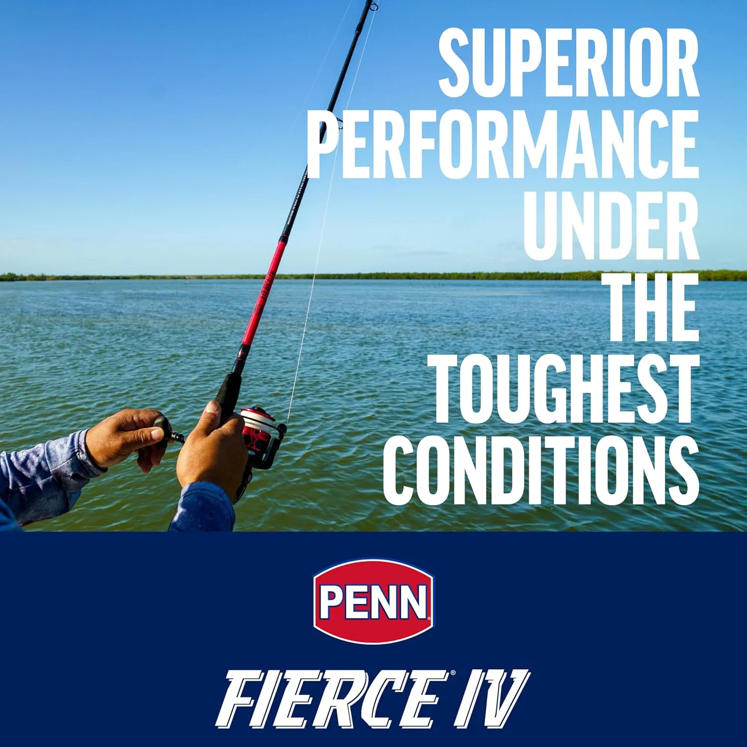 PENN Fierce IV Spinning Reel and Fishing Rod Combo