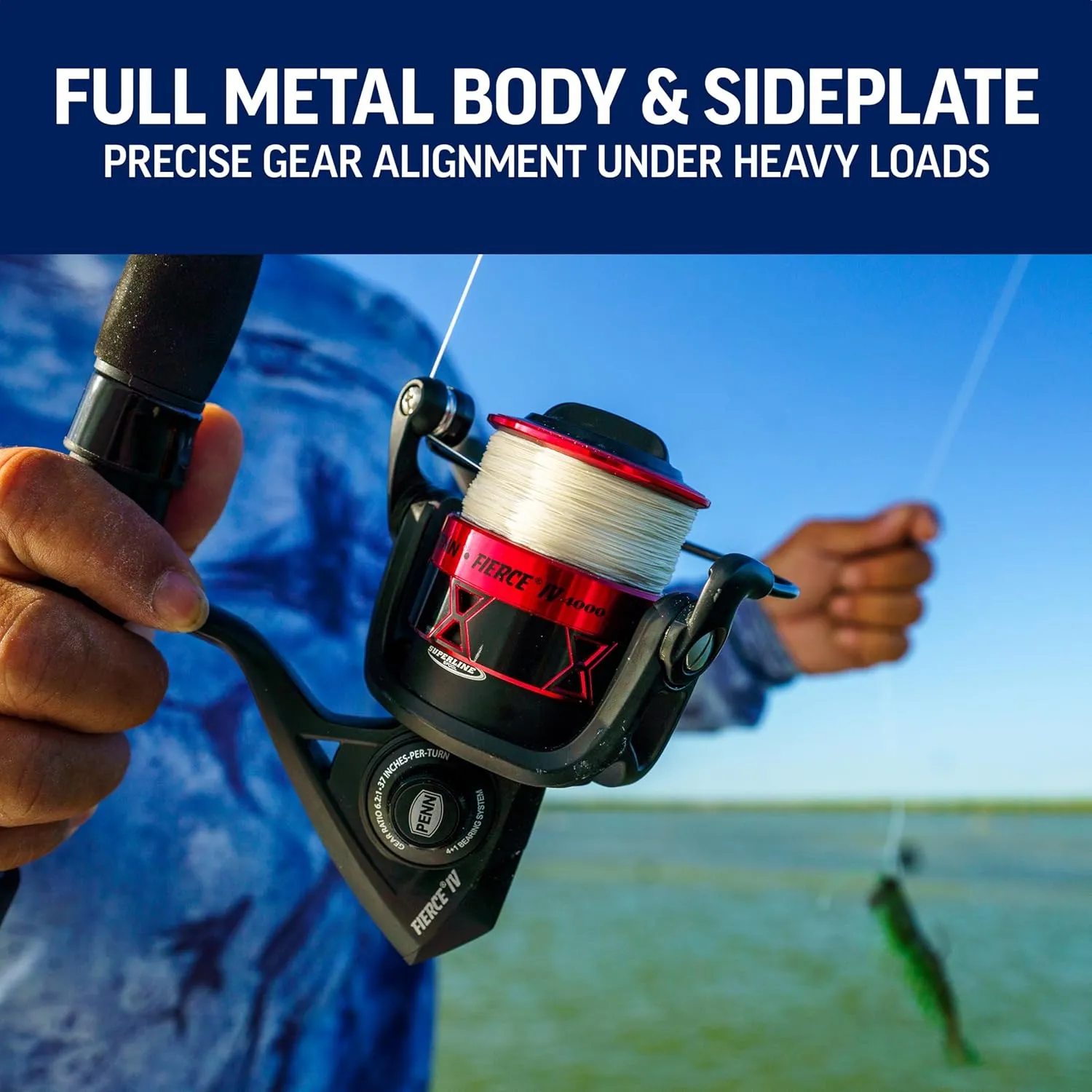 PENN Fierce IV Spinning Reel and Fishing Rod Combo