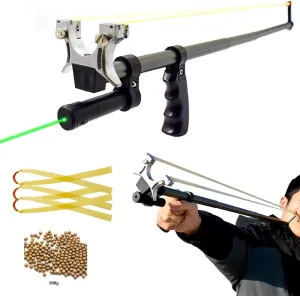 Piaoyu High-Precision Telescopic Slingshot, High-Power Rubber Band Slingshot, Stainless Steel Outdoor Hunting Shooting Catapult