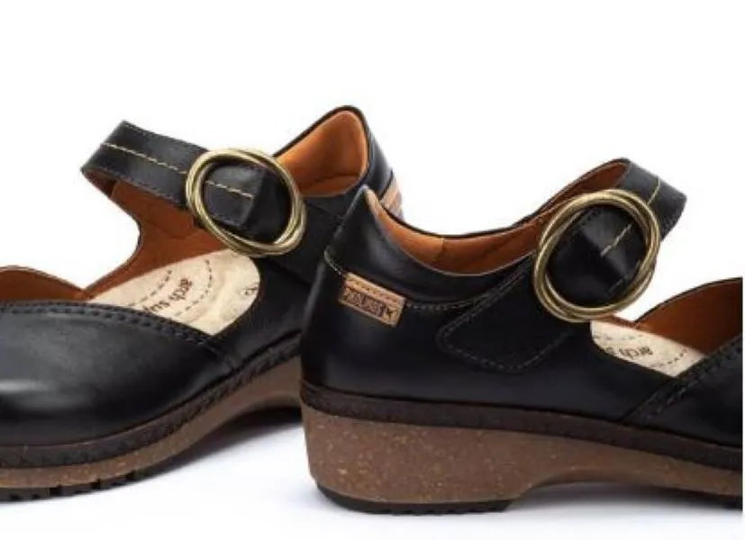 Pikolinos Black Granada Women's Leather Shoes WOW-4837-BLACK