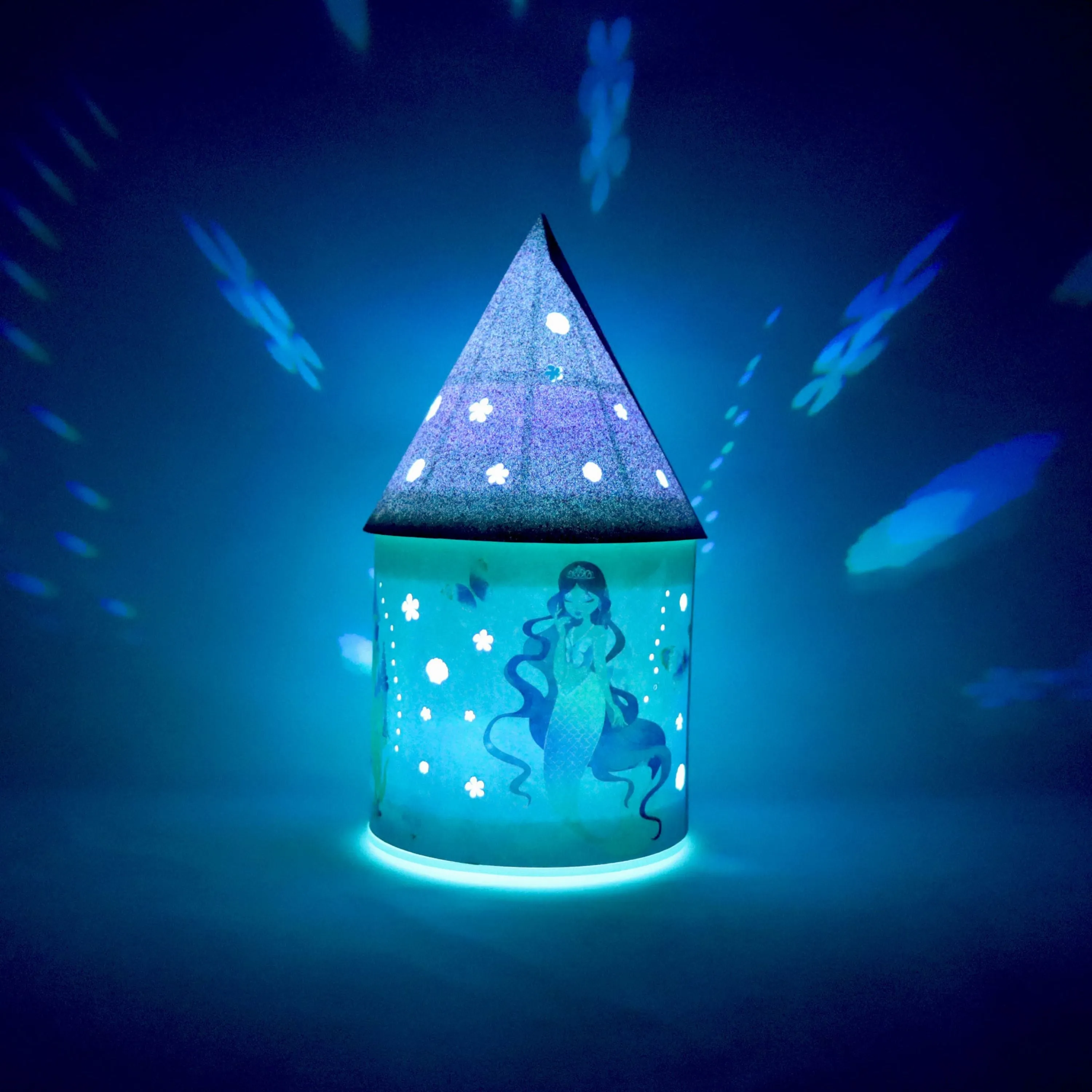 Pink Poppy Shimmering Mermaid Colour Changing LED Lantern