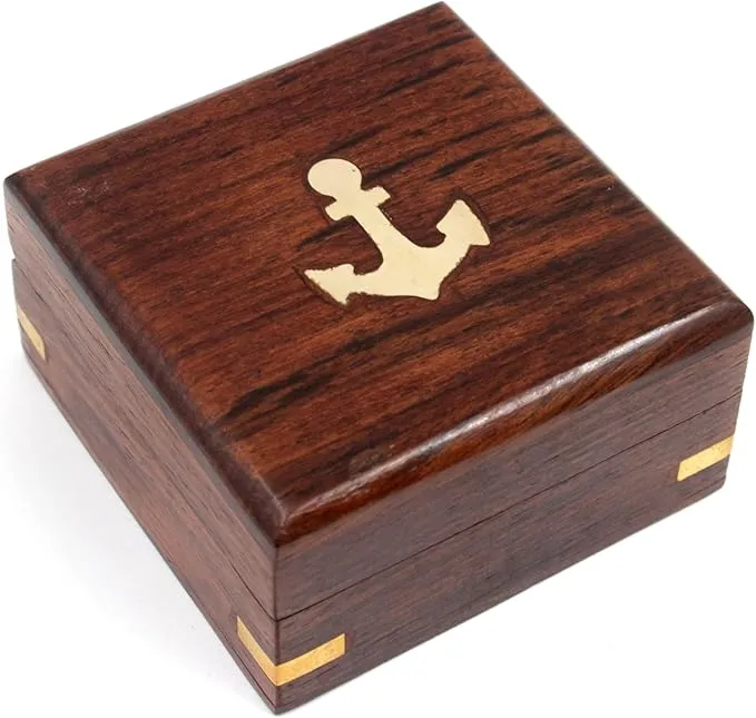 Pocket Calendar Compass, Camping Travelling Equipment, Boat Compass, Engraved Brass Compass, Home Decor, Gifts for Kids Children Teen Family, Nautical Navy Compass