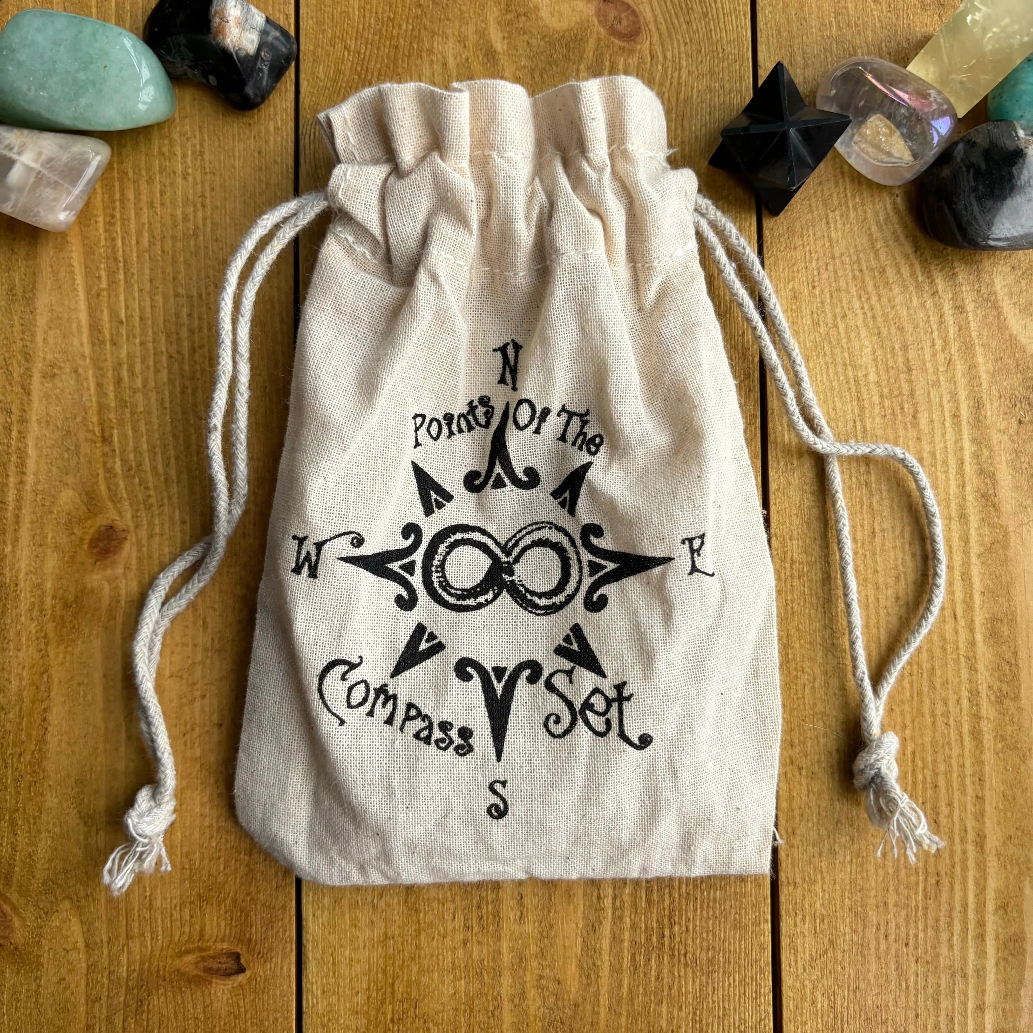 Points of the Compass Crystal Quartz Set