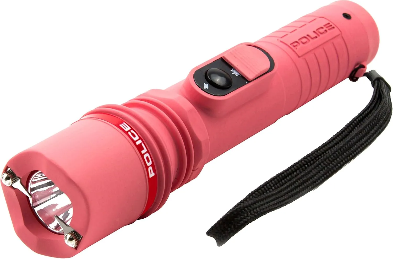 POLICE Stun Gun for Self Defense 305 – High Voltage Rechargeable with LED Flashlight, Compact & Heavy Duty – Personal Security for Women – Pink