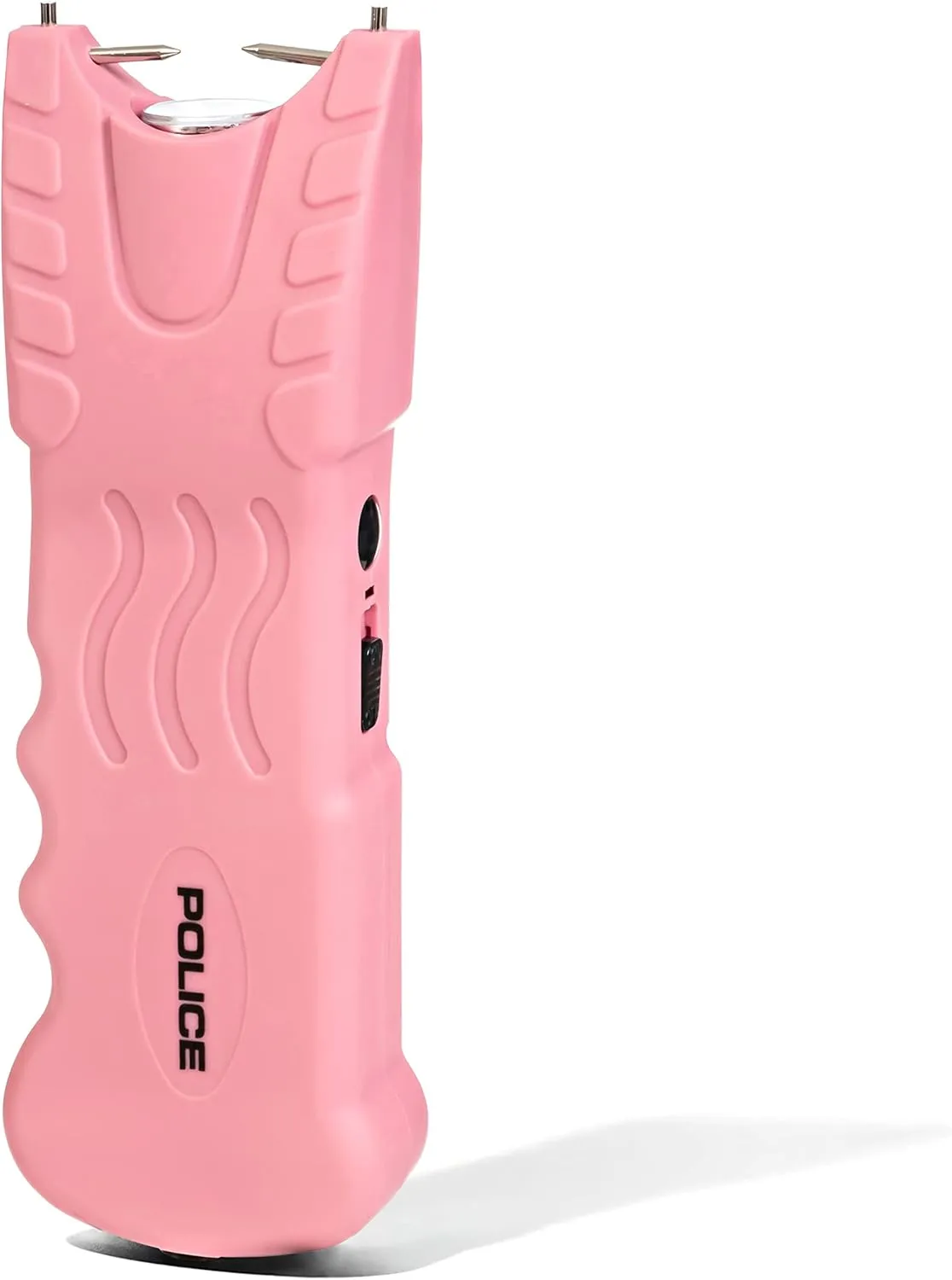 POLICE Stun Gun for Self Defense 916 – High Voltage Rechargeable with LED Flashlight, Compact & Heavy Duty – Personal Security for Women – Pink