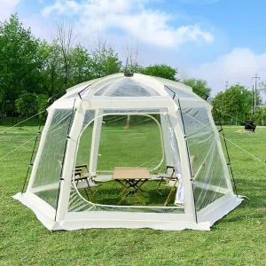 Portable Large Size Clear Tent, Pop Up Bubble Tent, Instant Pop-Up Tent Shelter, Cold Screen Tents for Camping, Used for Outdoor Activities On Terraces, Backyard, and Decks