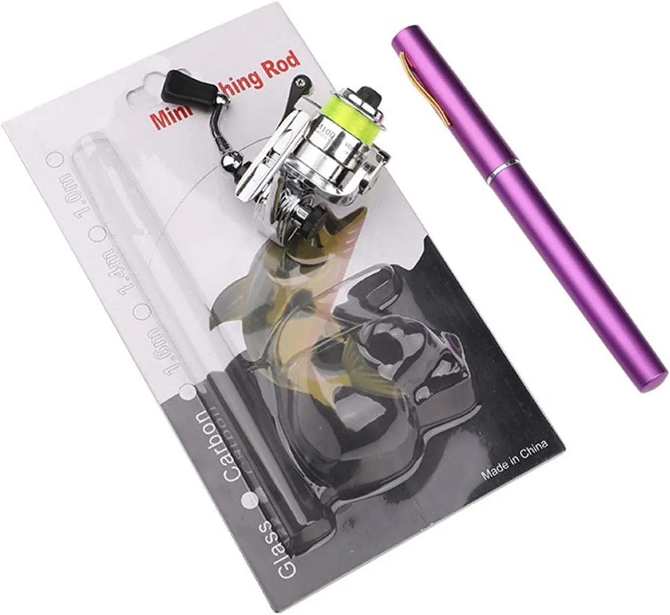 Portable Pocket Fishing Rod Telescopic Pen Shaped Fishing Rod Fishing Rod for Freshwater Fishing