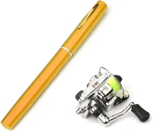 Portable Pocket Fishing Rod Telescopic Pen Shaped Fishing Rod Fishing Rod for Freshwater Fishing