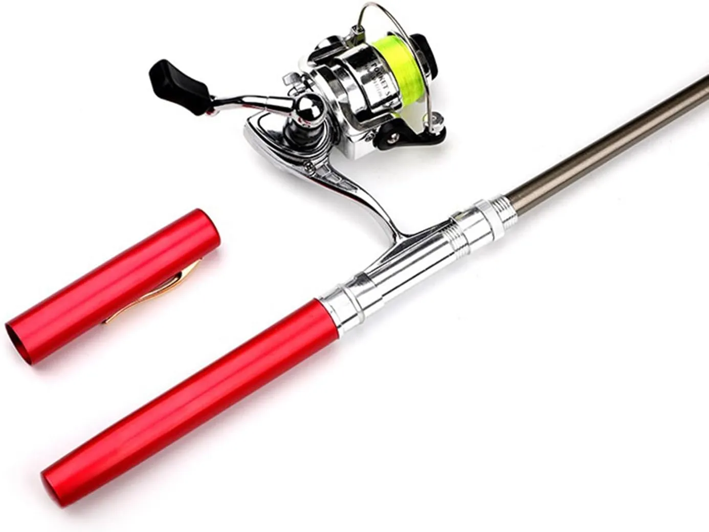 Portable Pocket Fishing Rod Telescopic Pen Shaped Fishing Rod Fishing Rod for/Freshwater Fishing