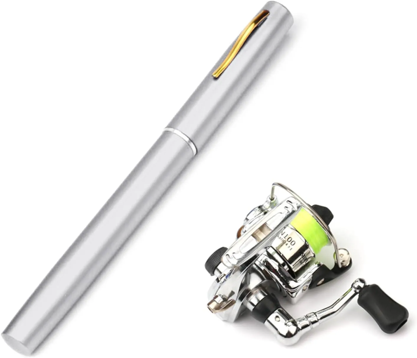 Portable Pocket Fishing Rod Telescopic Pen Shaped Fishing Rod Fishing Rod for/Freshwater Fishing