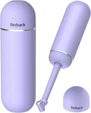 Portable Travel Bidet for Women & Men, Camping Manual Squeeze Sprayer, Leak-Proof Handheld High Pressure Water Sprayer with Storage, Postpartum Care Peri Bottle for Feminine Hygiene (Purple)