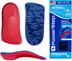 Powerstep boys Powerkids Insole, Blue, Youth Size 1.5-2.5 US