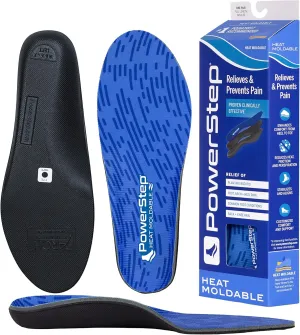 PowerStep Insoles, Custom Fit Orthotic, Molded Arch Support Insole, Exact Fit Instant Custom Orthotic for Women and Men