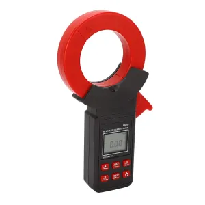 Precision Machined Ac Leakage Clamp Ammeter with LCD Backlight and Rechargeable Lithium, Multifunctional Accessory for Home Use