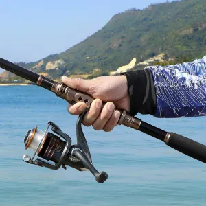 Premium 2-Pack Fishing Combo – Carbon Telescopic Rods & 12 1 Bearing Reel