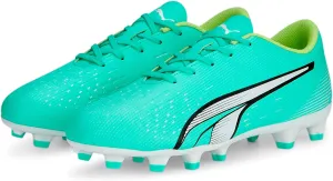 PUMA Ultra Play Firm Ground/Artificial Ground Soccer (Toddler/Little Kid/Big Kid) Electric Peppermint/Puma White/Fast Yellow 6 Big Kid M