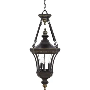 Quoizel Three Light Outdoor Hanging Lantern