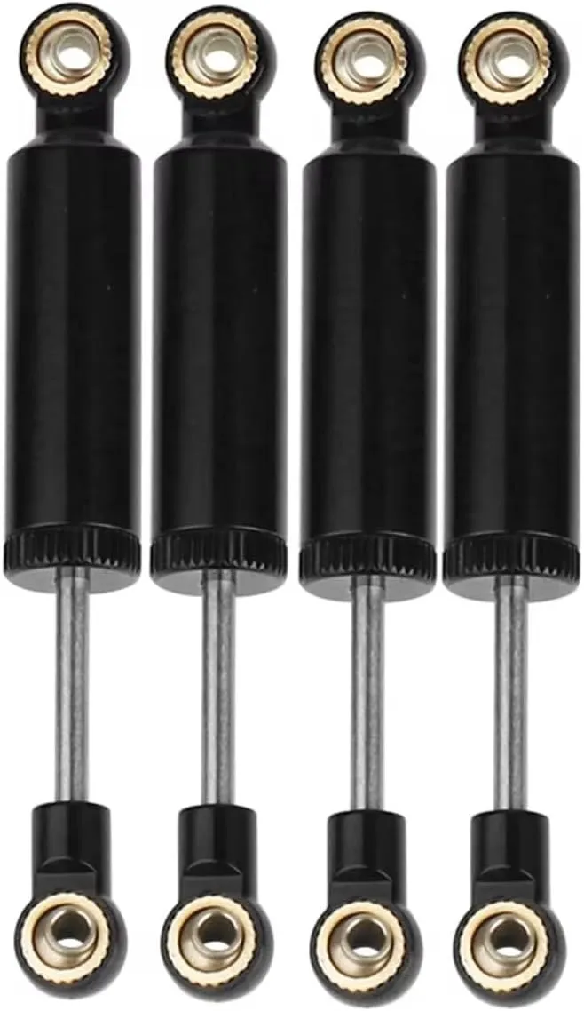 Rc Shock Absorber For Axial For SCX10 II RBX10 For Wraith For TRX4 For Redcat 1/10 4PCS 70/80/90/100/110mm Built-in For Spring Shock Absorber Damper RC Car Parts(Black,80mm)