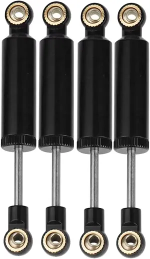 Rc Shock Absorber For Axial For SCX10 II RBX10 For Wraith For TRX4 For Redcat 1/10 4PCS 70/80/90/100/110mm Built-in For Spring Shock Absorber Damper RC Car Parts(Black,80mm)