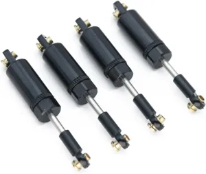 Rc Shock Absorber For MN D90 D91 D96 99S For MN82 LC79 For MN78 For WPL C14 C24 Metal Upgraded Hydraulic Shock Absorber RC Car Parts Rc Accessories Replacement(Black)