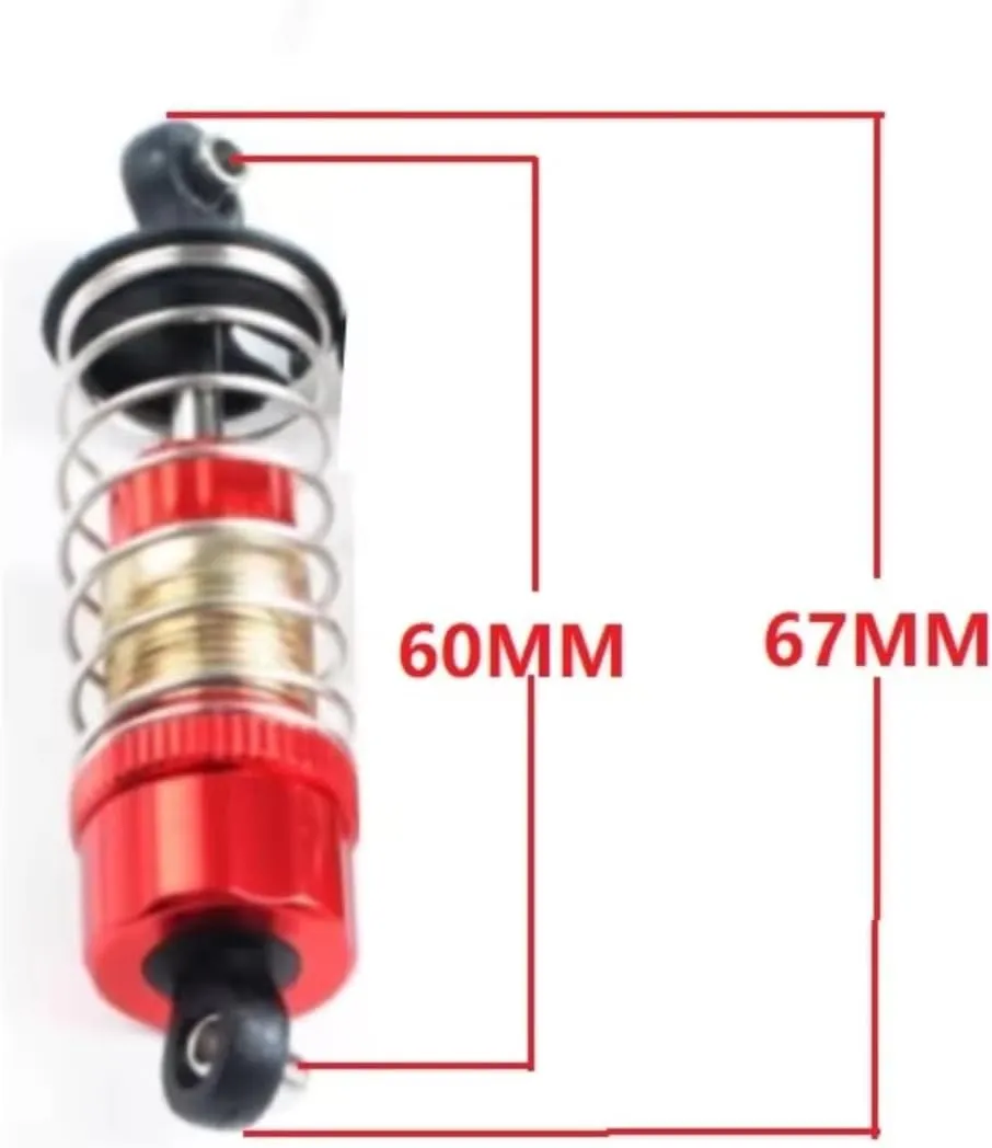 Rc Shock Absorber For MN128 MN86 MN86S MN86K MN86KS For MN G500 1/12 67mm Front/Rear Oil Hydraulic Shock Absorber R/C Cars RC Trucks Spare Parts Replacement(2pcs)