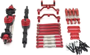 Rc Shock Absorber For MN98 99S For MN D90 D91 D96 1/12 Metal Upgrade Front And Rear Axle Assembly Tie Rod Shock Absorber Kit RC Car Parts Parts Replacement Use