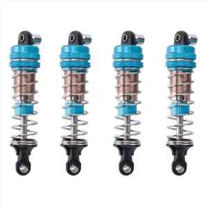 Rc Shock Absorber For Xinlehong For Hosim Q901 Q902 Q903 9130 9135 9136 9137 9138 1/16 4Pcs Metal Shock Absorber RC Car Parts And Accessories Upgrade Replacement