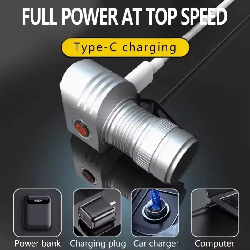 Rechargeable LED Flashlight Side-Switch Mini Light