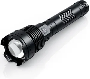 Rechargeable LED Flashlights 3600.000 High Lumens, Super Bright Flashlight with Input and Output Functions,Tactical Flashlight for Camping Home Emergencies (Large, Piece, 1)