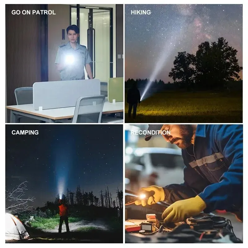Rechargeable Spotlight Portable High Power LED Work Light for Camping