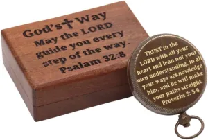 RII Baptism Compass Gift for My Son, Grandson, Teenage Boy, Confirmation, Christian, Communion, Catholic, Graduation, Inspirational & Sentimental Gift