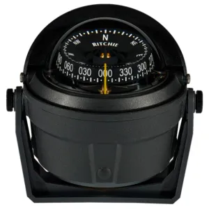 Ritchie Bracket Mount Voyager B-81-WM Compass (Black Housing)