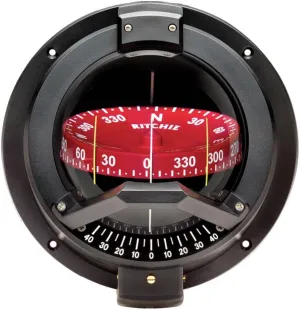 Ritchie Compass, Bulkhead, 4.5" Combi w/Inclin.,Black