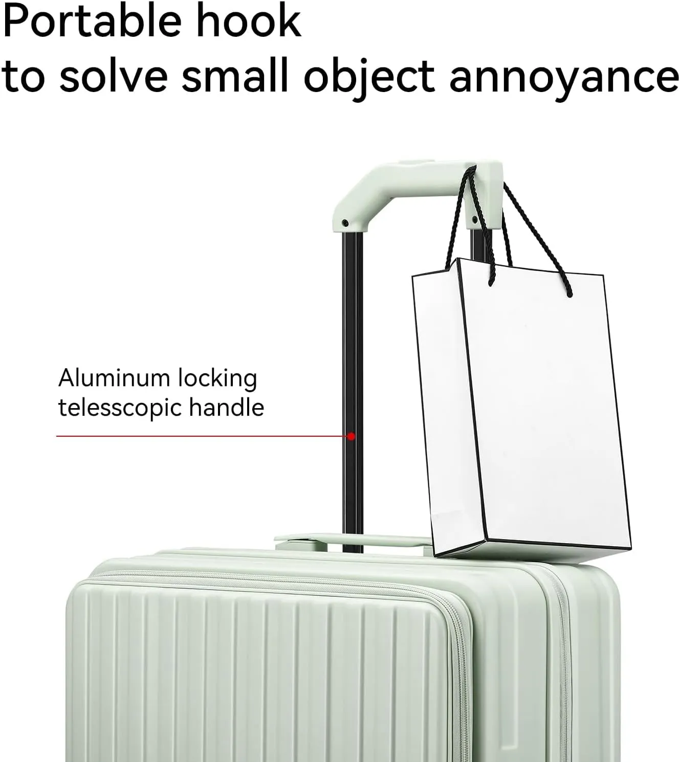 ROAMING Grace Expandable Carry On Luggage Airline Approved, 20 Inch Hardside Carry On Suitcase with Wheels, Travel Harshell Spinner Small Luggage with Tsa Lock, Jade cyan, 20-Inch Carry-On