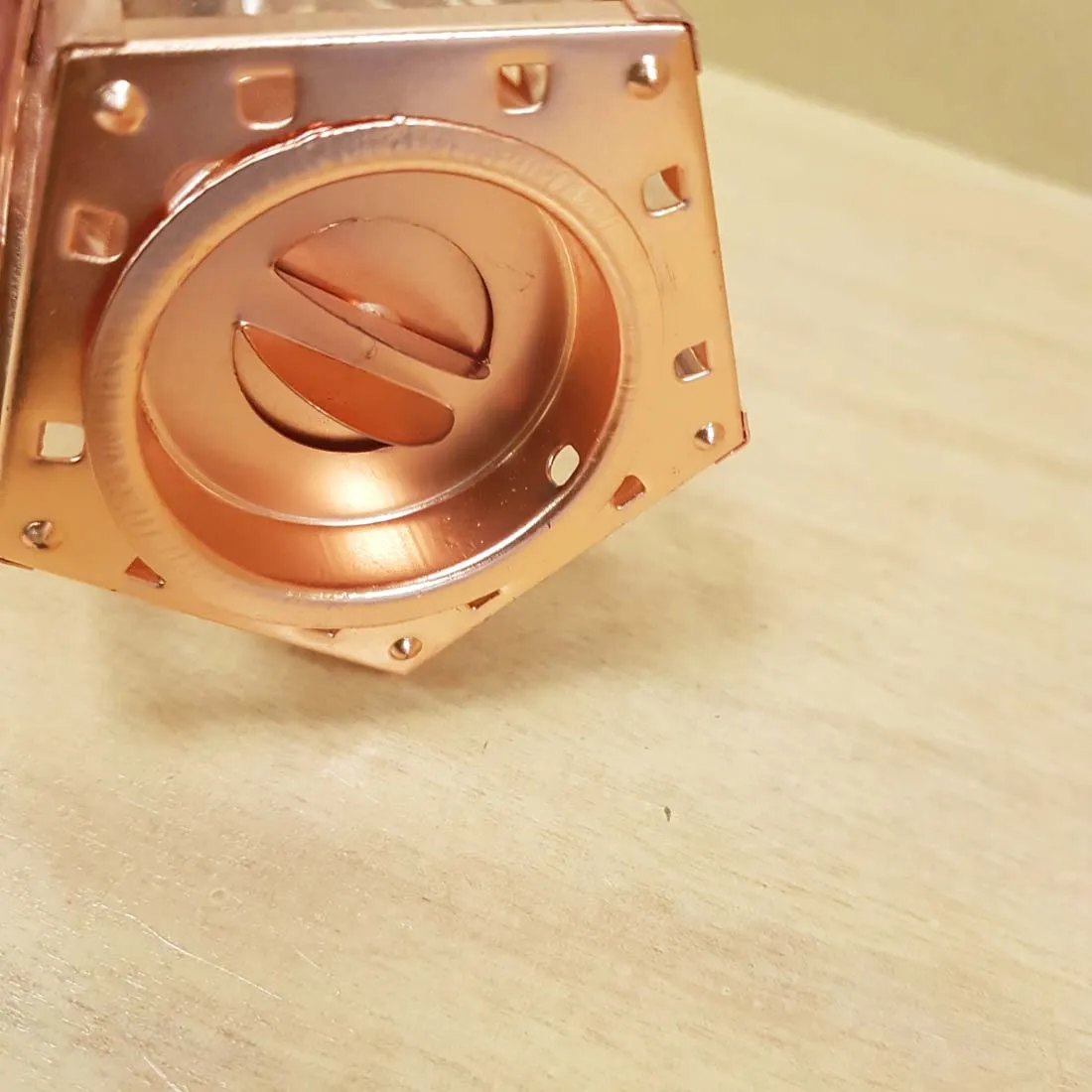 Rose Gold Mini Lantern Moroccan Inspired  (approx. 7x15cm)