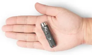 RovyVon Aurora A1 Keychain Flashlights, USB-C Rechargeable Max 650 High Lumens Super Bright with EDC Small Size, 5 Mode Easy Use with Clip,Waterproof,Perfect for Camping Emergencies Gift(Gray)