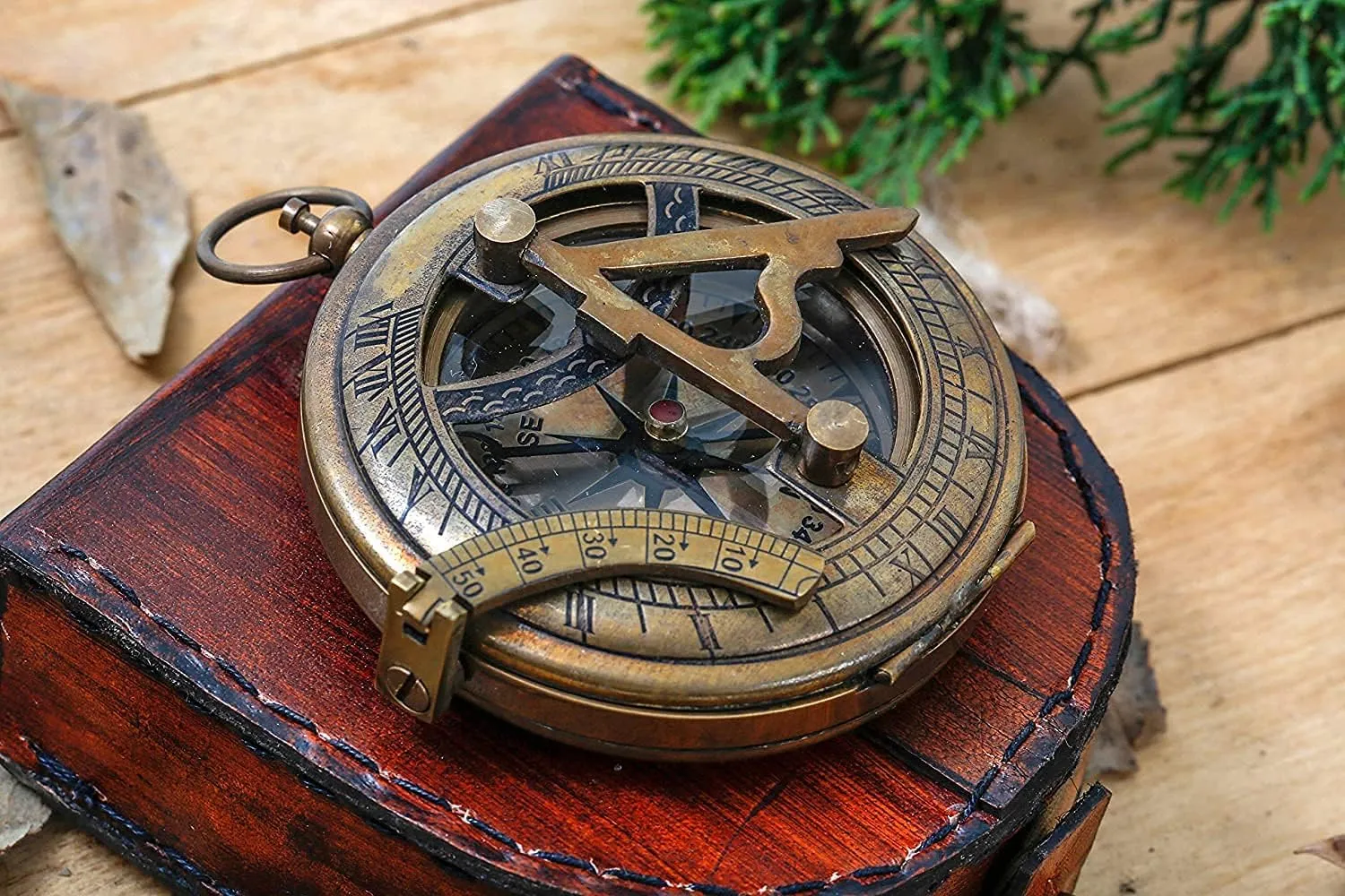Royalmart Son Gifts, Mom to Son Compass – Working Compass with Leather Case/to My Son Love Mom – Mother to Son Gifts - Graduation Day Gifts for Son - Son Birthday Gifts - Confirmation Gifts for Son