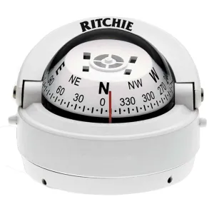 S-53W Explorer Compass - Surface Mount - White