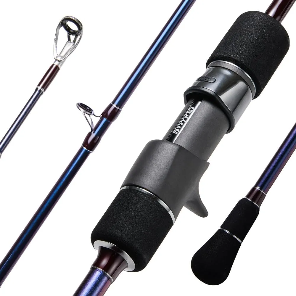 Saltwater Fishing Rod - 2-Piece Slow Jigging Rod with Fuji Guides & Toray Carbon Fiber, Spinning/Casting Reel Compatible for Offshore & Deep Sea Fishing