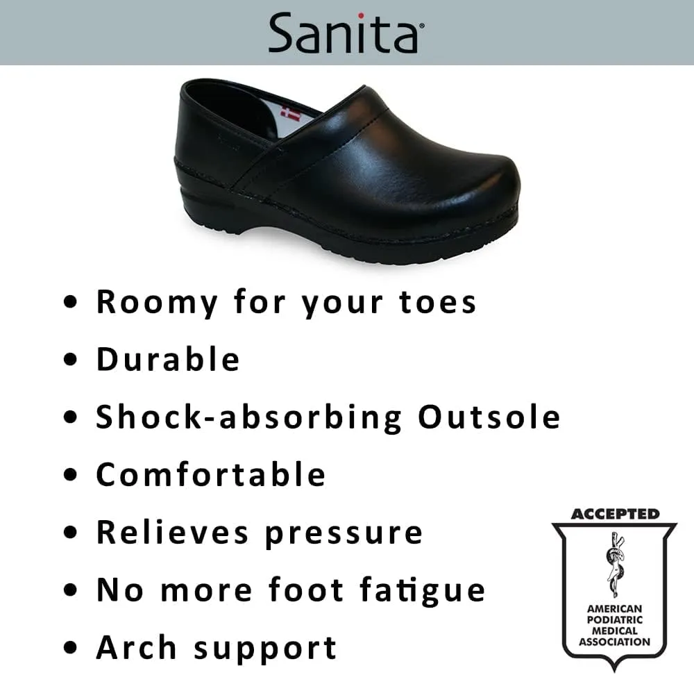 Sanita Schuyler Clogs for Women - Suede, Arch Support, Closed-Back, APMA-Approved Slip-On Shoes